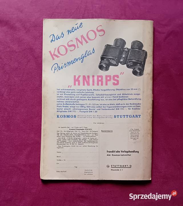 Miesiecznik popularnonaukowy Kosmos Niemcy 4 sprzedam
