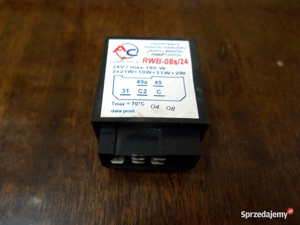przerywacz świateł RWB08s24 regulator napięcia Łódź