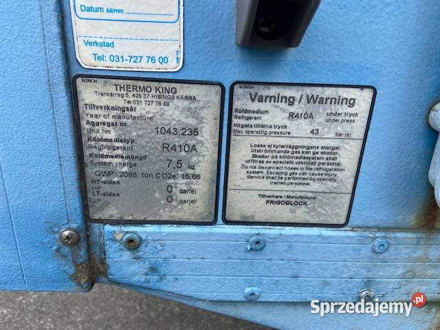 Chłodnica Agregat Frigoblock FK13 2013 lubuskie Maszewo