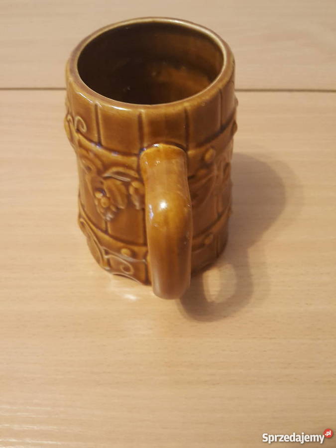 KUFEL kamionkowy do piwa kamionka z PRL z Złotniki