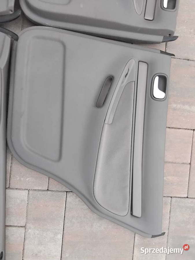 Boczki tapicerka drzwi siwa Audi A4 B5 Grodków