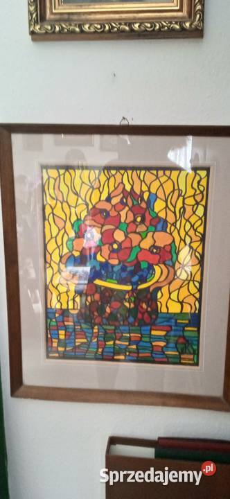 Dwa papirusy egipskie i jedena kolorowa mozaika Pozostałe Szczecin