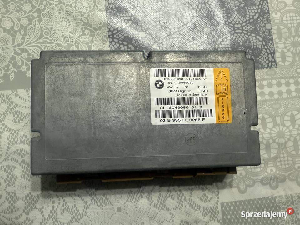Moduł Sensor Sterownik Poduszek Air Bag BMW E60 Wolbrom