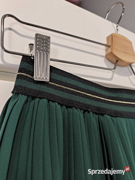Spódnica damska świąteczna plisowana butelkowa Poznań sprzedam