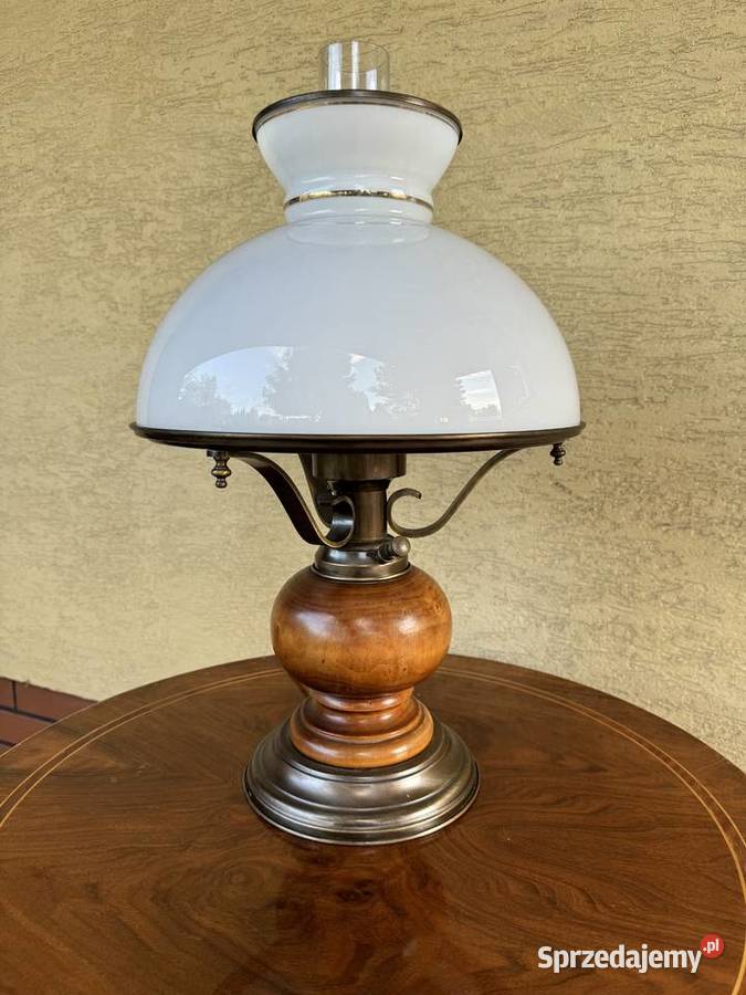 Duża stylowa lampa stołowa nocna biurowa lampka mazowieckie Garwolin