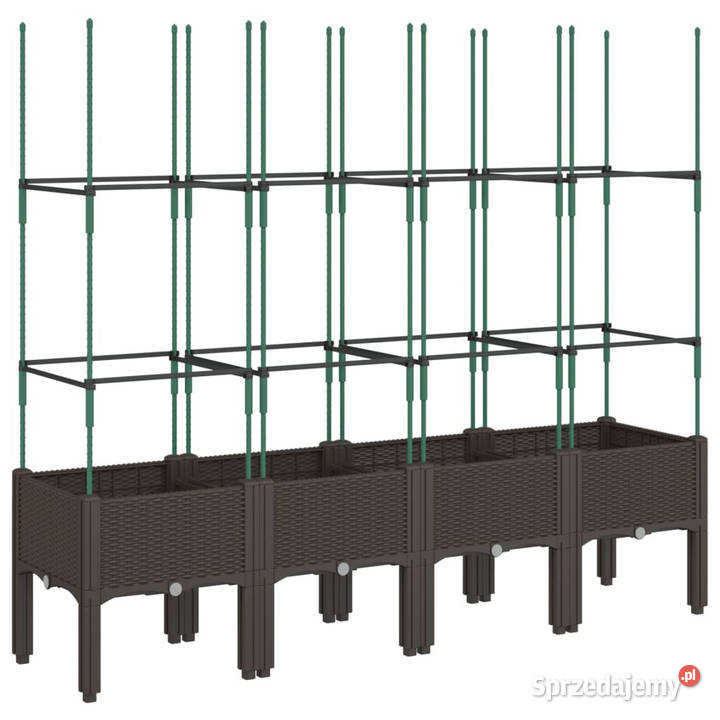 Donica ogrodowa z kratką brązowa 160x40x1425 PP mazowieckie Warszawa