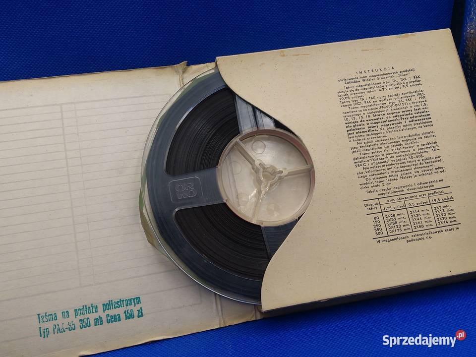Taśmy szpulowe magnetofonowe do magnetofonów Magnetofony Warszawa