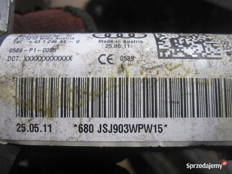 AUDI Q5 8R kurtyna lewa 8R0880741F