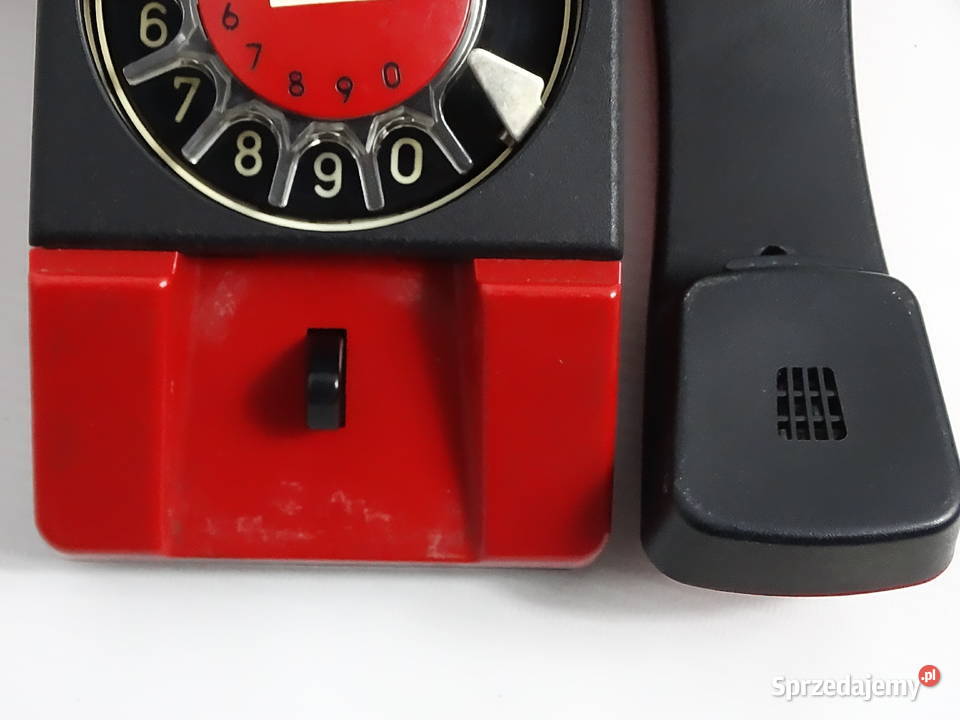 Kultowy czerwony telefon BRATEK RWT Radom 1991r