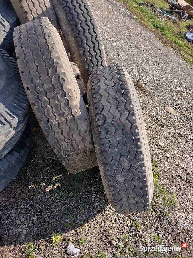 Opona R 20 x 100 ładne 16 płócienne Radialki lubelskie Spławy Pierwsze