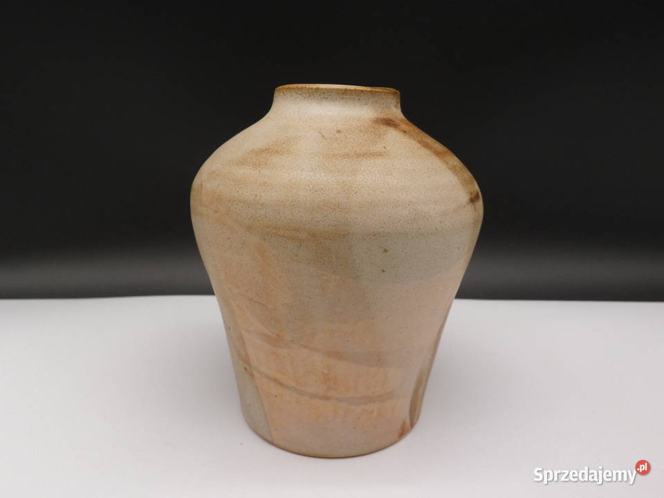 Wazon Ceramiczny Studio PotterySygnowany CW 87 Porcelana i szkło