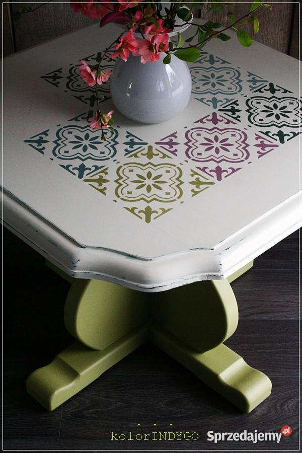 STOLIK kawowy ręcznie odnawiany Witnica