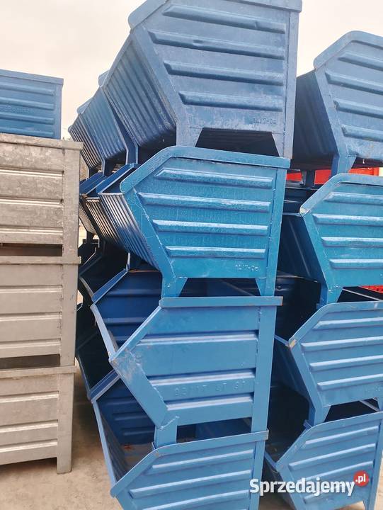 Pojemnik magazynowy metalowy z blachy stalowej sprzedam