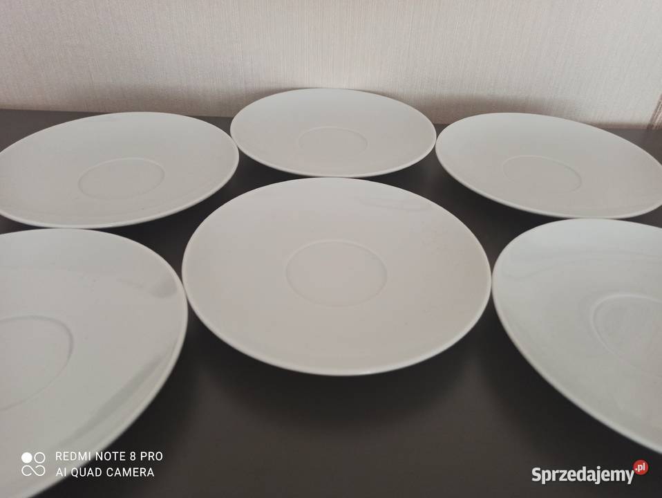 Spodki talerzyki porcelana skaleniowa Nowe Warpechy Stare