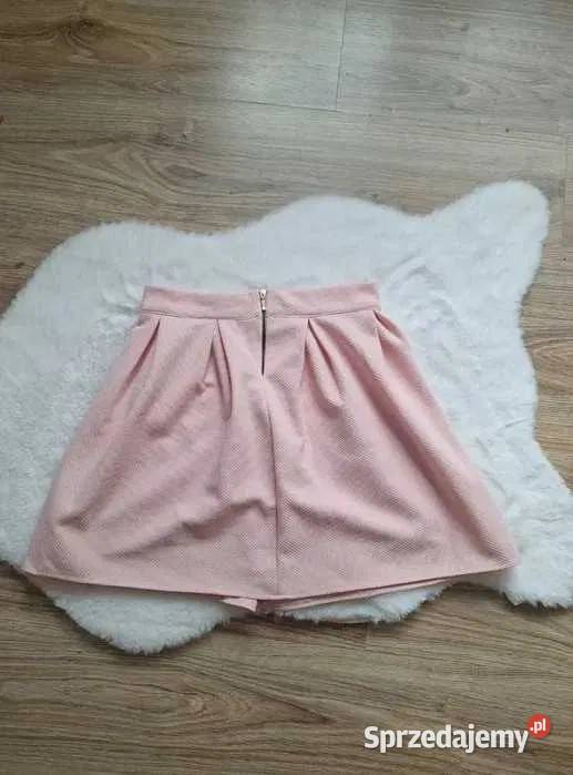 Śliczna różowa spódniczka mini spódnica pudrowy różowy małopolskie Kraków
