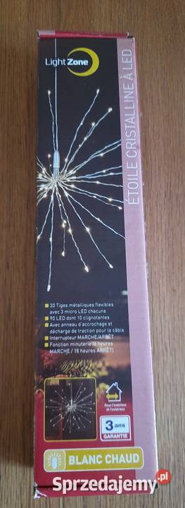 Eksplodująca Gwiazda Kula Lampka 90LED zasilanie warmińsko-mazurskie Morąg