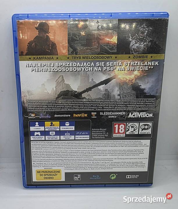 Gra Call of Duty WWII 4 Elbląg