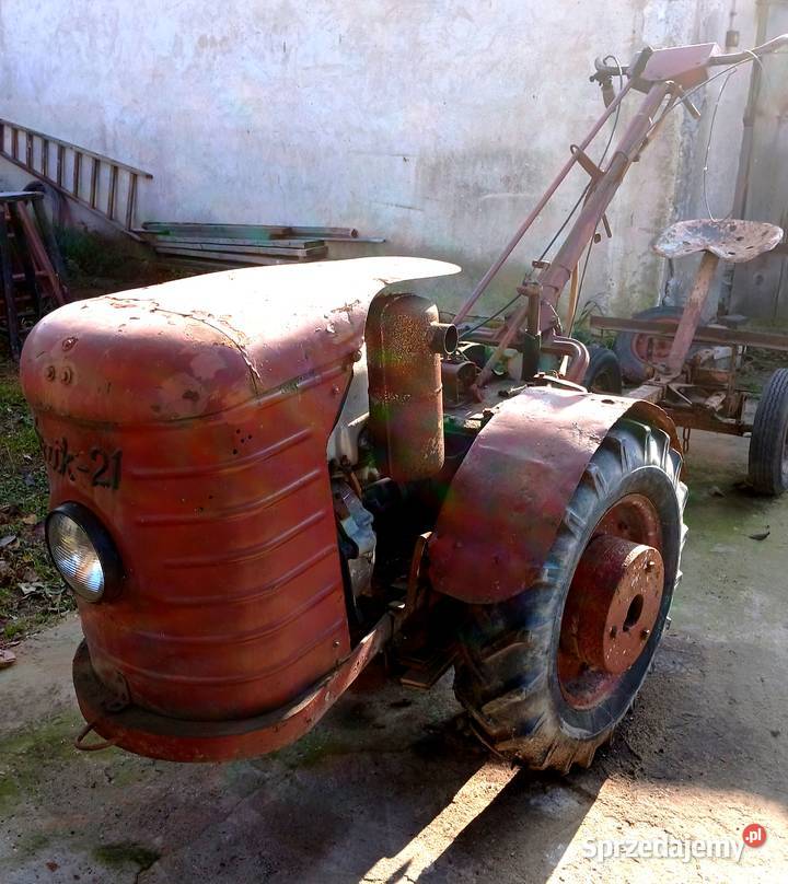 Dzik 21 traktorek ciagnik jednoosiowy osprzęt