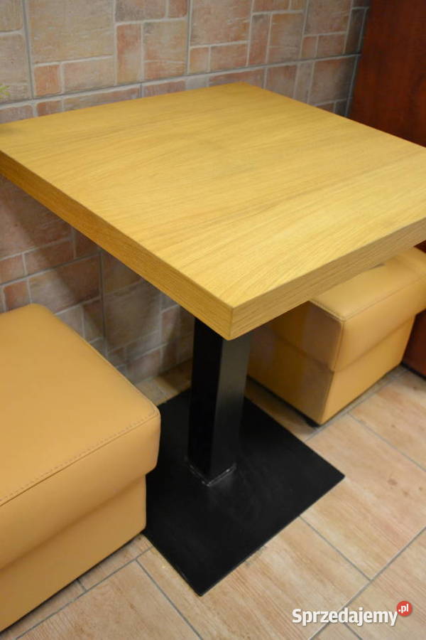 Stolik Nowoczesny 60x60 noga metalowa