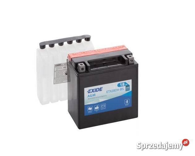 Akumulator motocyklowy EXIDE ETX20CHBS YTX20CHBS Białystok