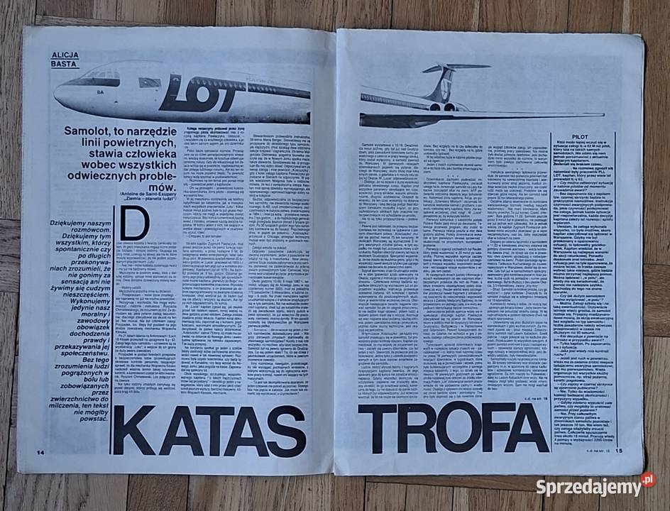 REPORTER Katastrofa IŁa62m Pozostałe Warszawa