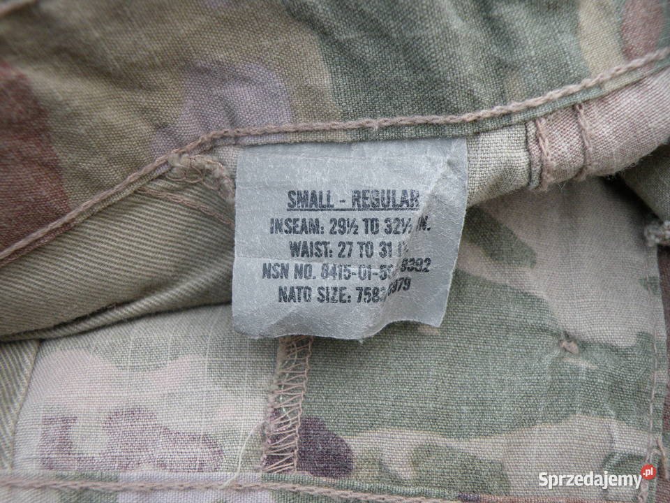 Spodnie FRACU multicam ocp small regular Wrocław sprzedam