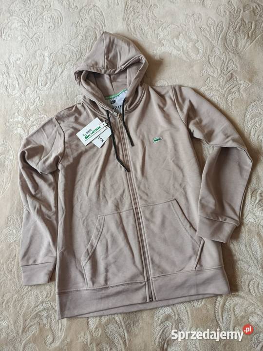 Bluza rozpinana bawełniana Lacoste beżowa M Białystok