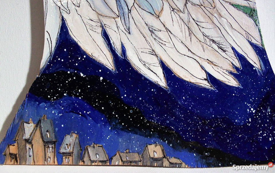 Obraz namalowany na drewnie Anioł syberyjski Katowice