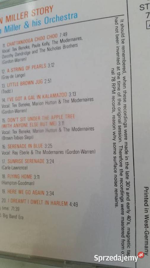 THE GLENN MILLER STORY The Original Glenn Miller jazz lubelskie