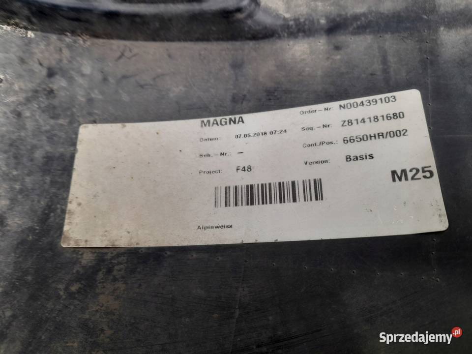 DOKŁADKA ZDERZAKA TYŁ BMW X1 F48 Nowy Tomyśl