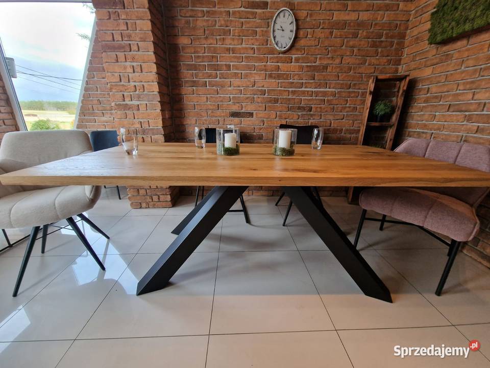 stół dębowy lity dąb 230x100 premium producent Zimnowoda