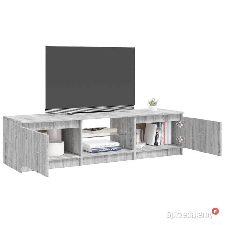 Szafka pod TV z LED szary dąb sonoma 140x40x355 sprzedam