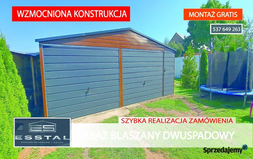 Garaż Blaszany ZŁOTY DĄB Garaże Wiaty HaleWIATA Żywiec