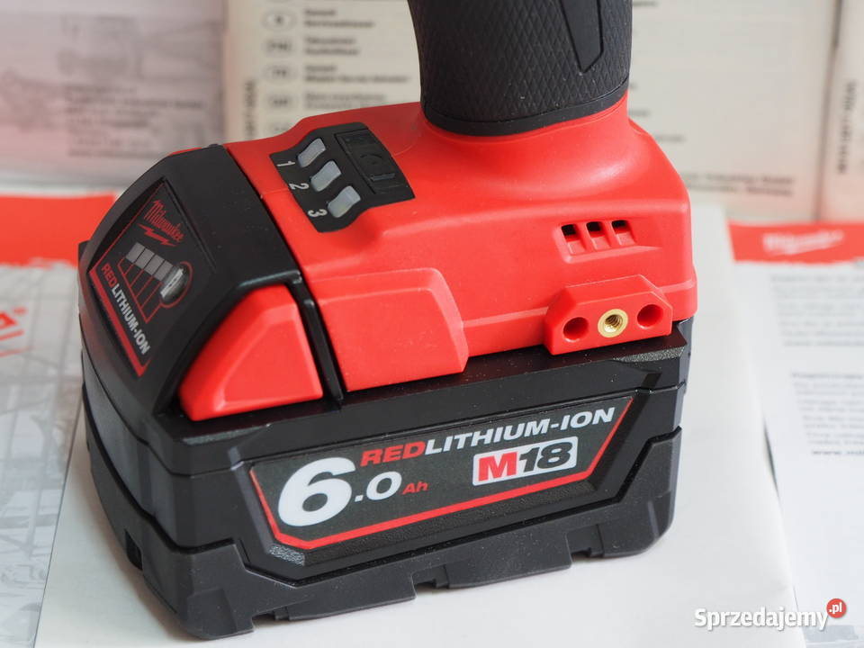 MILWAUKEE M18 FHIWF 12 klucz 12 bateria 18v 6Ah Elektryczne Baszkówka