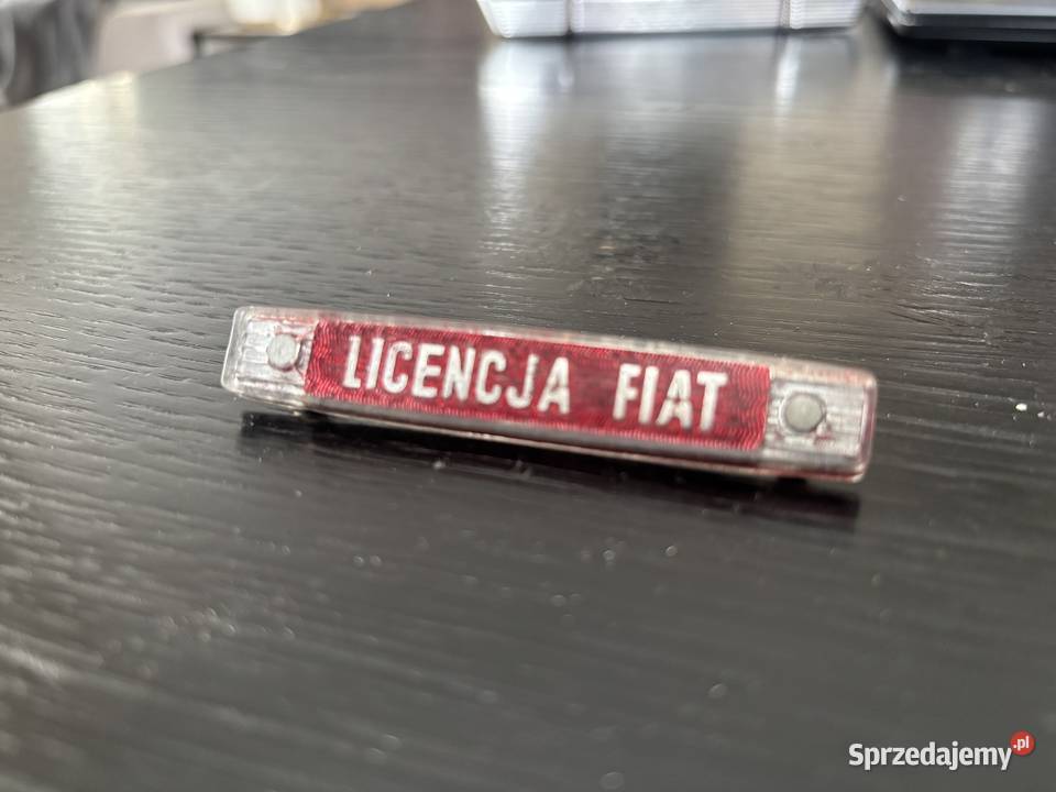 Fiat 125 p znaczek emblemat Licencja Fiat