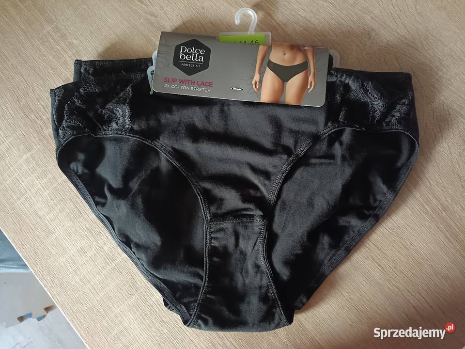 Dolce bella Majtki z koronką slip bawełna L 4446 Kwidzyn