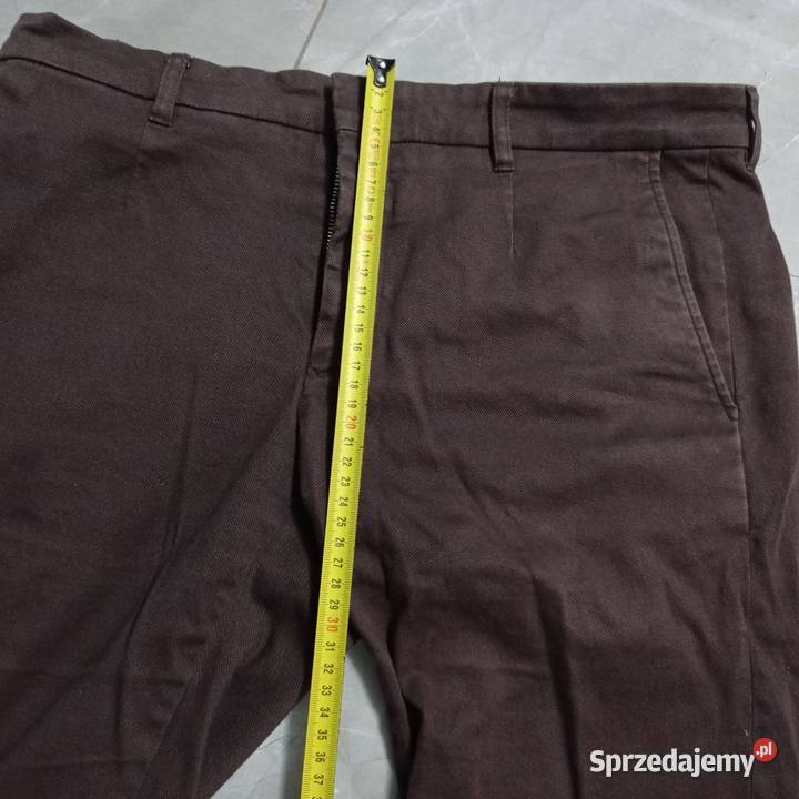 Spodnie Męskie Brązowe VISTULA Kamień Pomorski