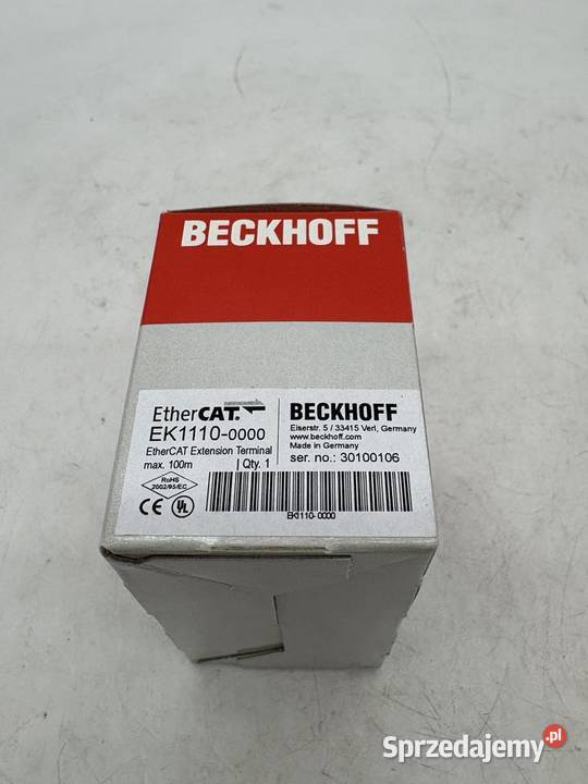Beckhoff EK11100000 Extension terminal Pozostałe Warszawa