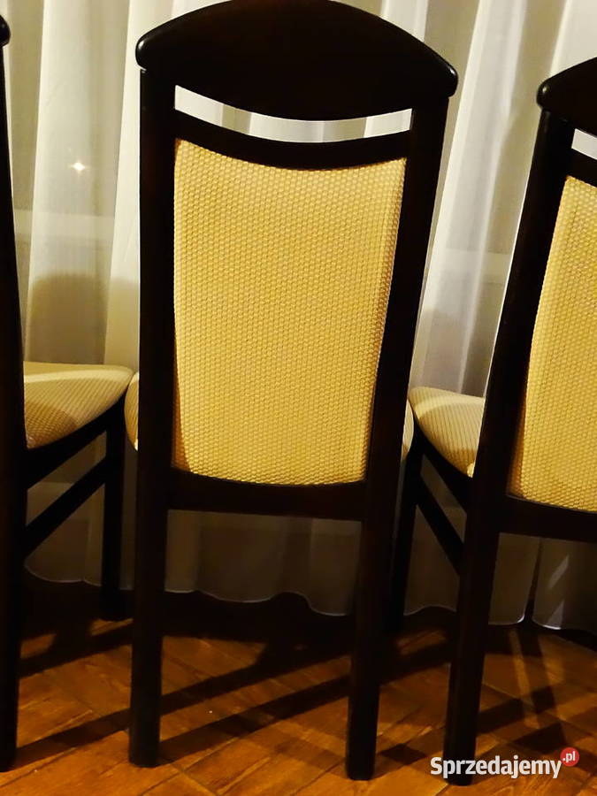 Krzesła klasyczne tapicerowane drewniane 4 lubelskie Biłgoraj