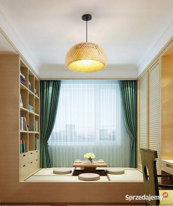 LAMPA NATURALNA BAMBUSOWA BOHO 30x20 podlaskie Choroszcz