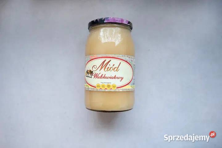Naturalny miód wielokwiatowy 1200g prosto z Pszczelarstwo Rzeszów