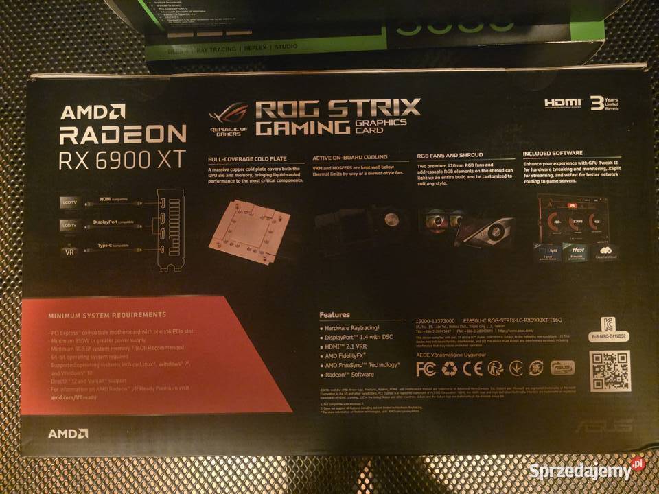 Inno 3d 5080 X3 Gaming OC Asus 6900XT LC Toruń