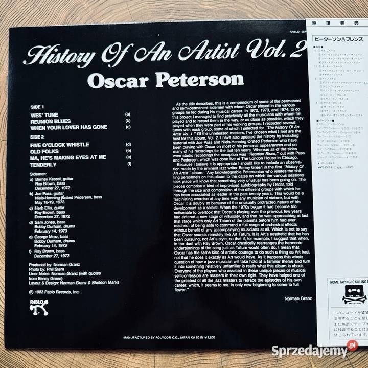 OSCAR PETERSON HISTORY OF AN ARTIST 2 MM JAPAN
