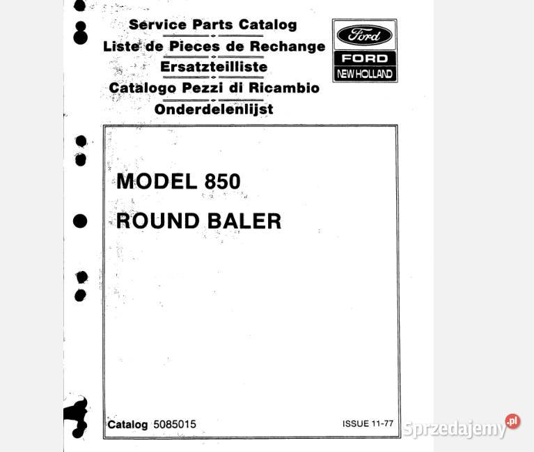 Ford Holland 850 568 853 855 prasa katalog Kielce