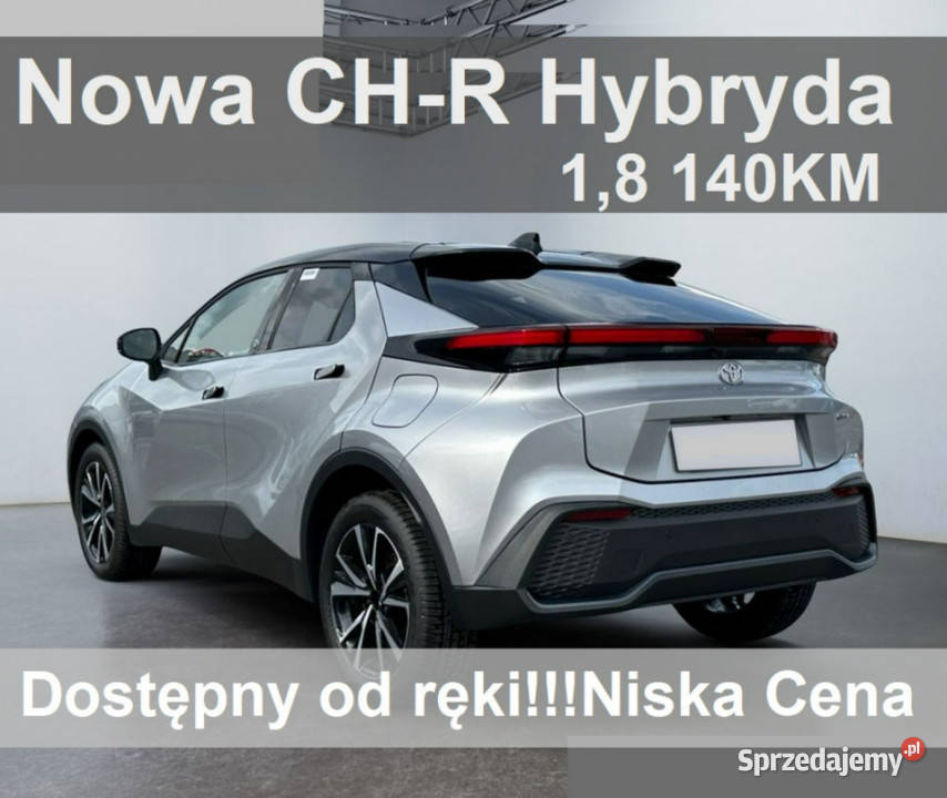 Toyota CHR Nowa 140 Hybryda Dostępna ręki Wersja SUV Szczecinek