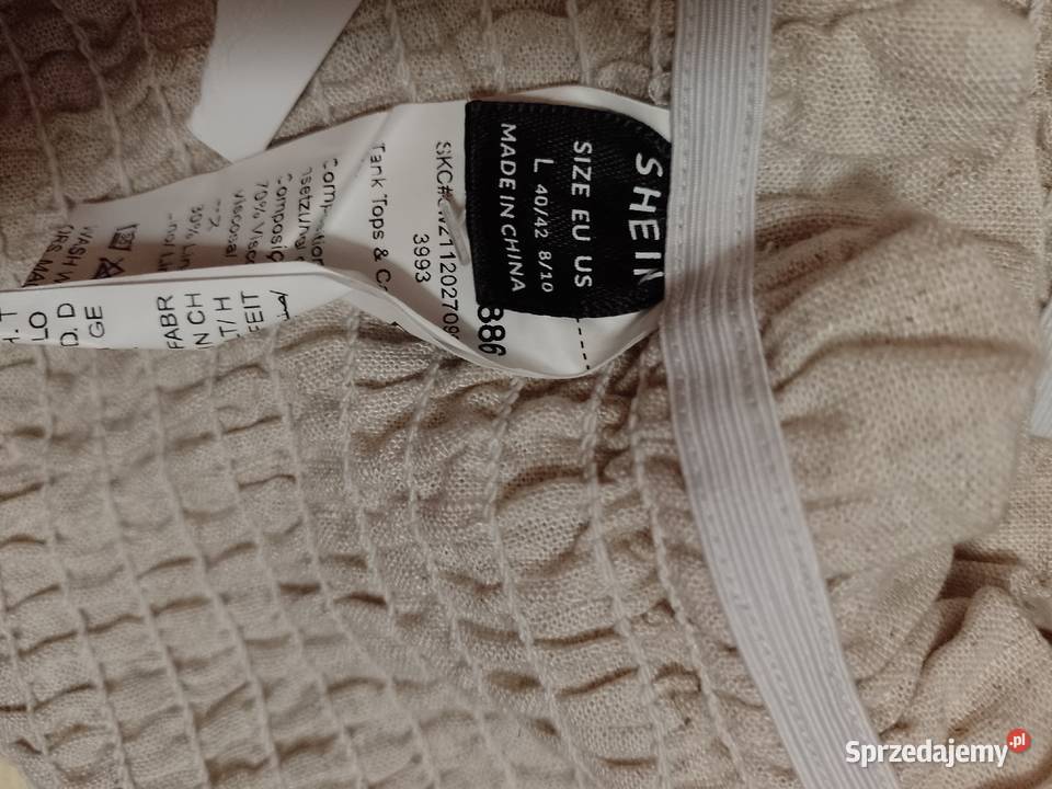 LXL Shein Lniany Zestaw letni spodnie top Kraków