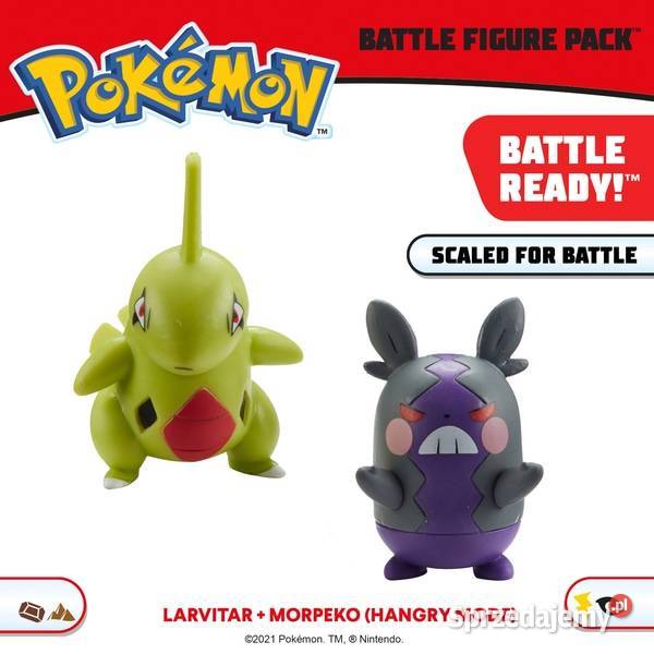 Figurka POKEMON Larvitar i Morpeko Battle Figure Mogilany