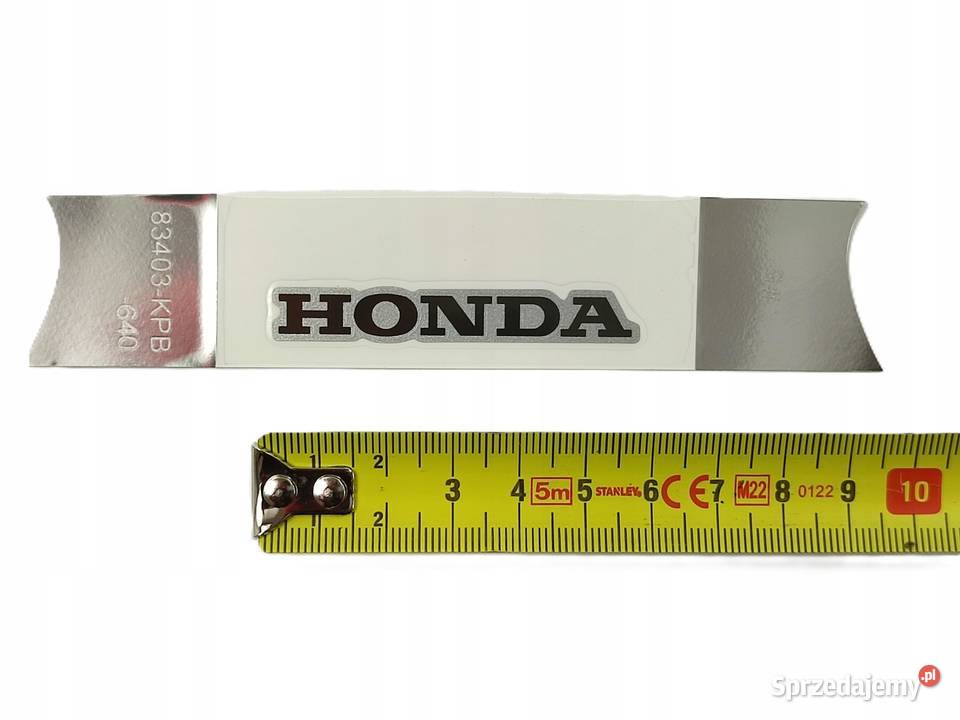 NAKLEJKA HONDA NA L BOCZEK HONDA JAZZ 250 2001