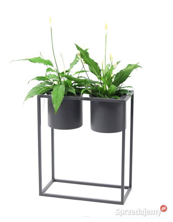Kwietnik Metalowy Stojak z donicami 60x50 LOFT Sobienie-Jeziory