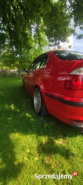 bmw e46 sedan hellrot 20 r6 150 uszkodzony Malanów